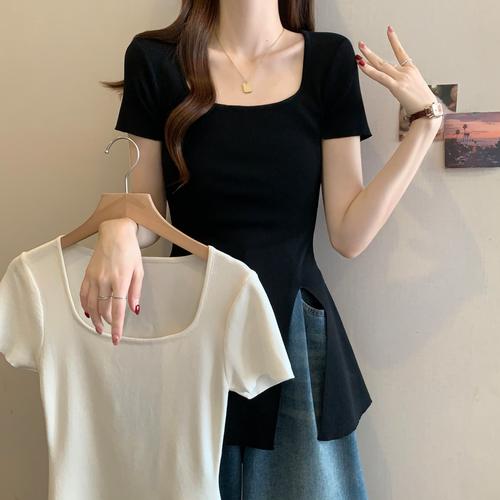 则边开叉怎么搭配上衣图