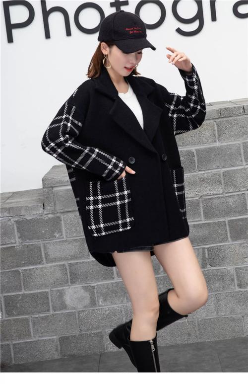 秋冬短款上衣格子的怎么搭配图片大全
