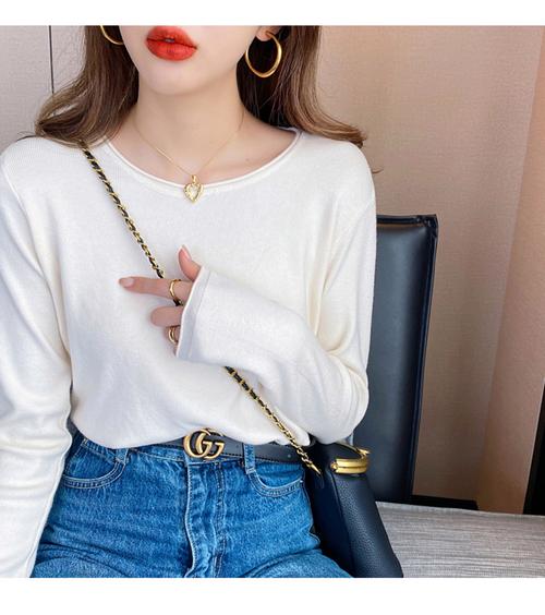 白打底毛衣怎么搭配图片