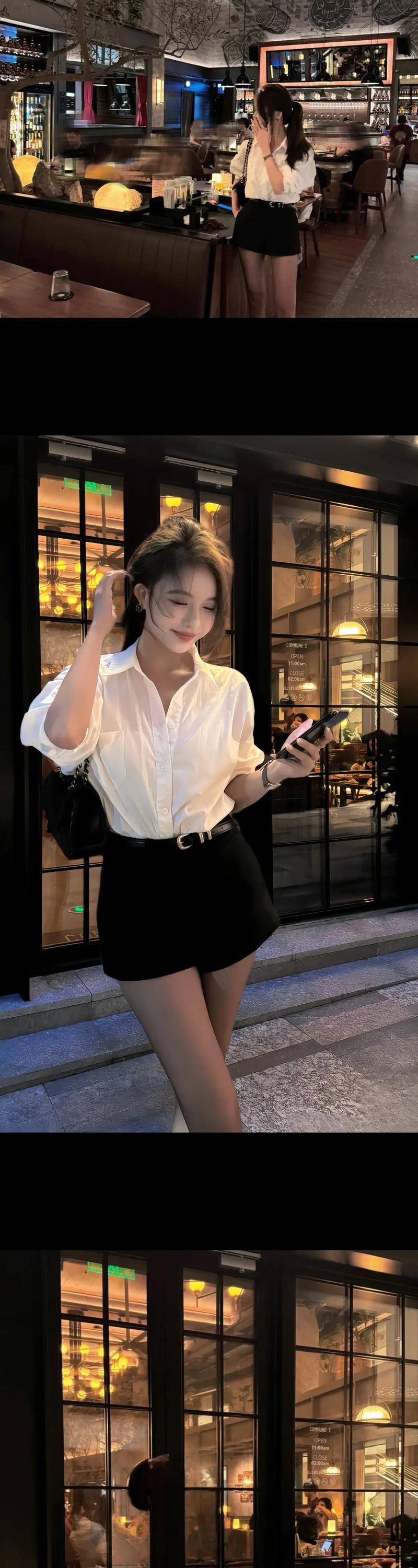 韩版短衬衣怎么搭配裤子好看