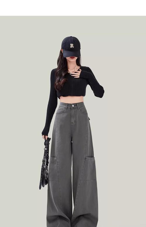 复古灰裤子怎么搭配图片