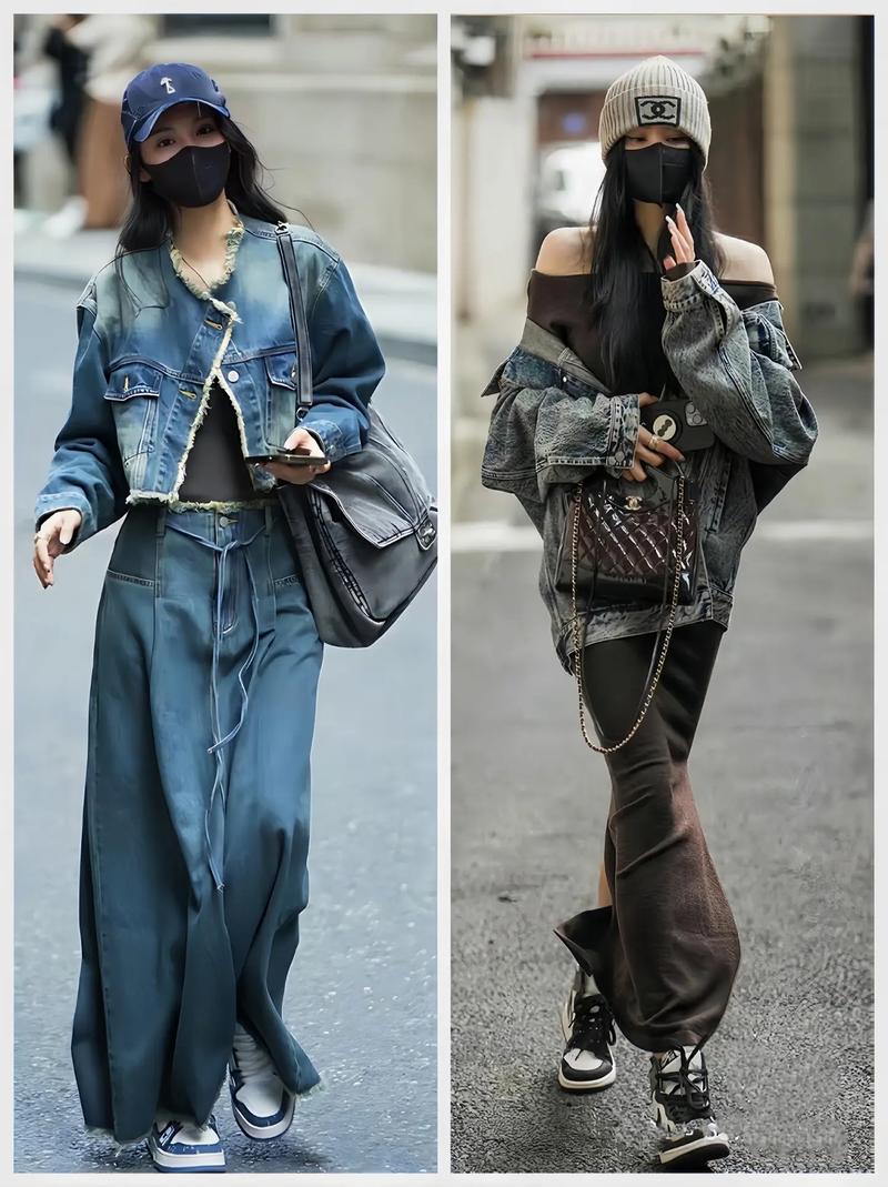 牛仔衣配什么包