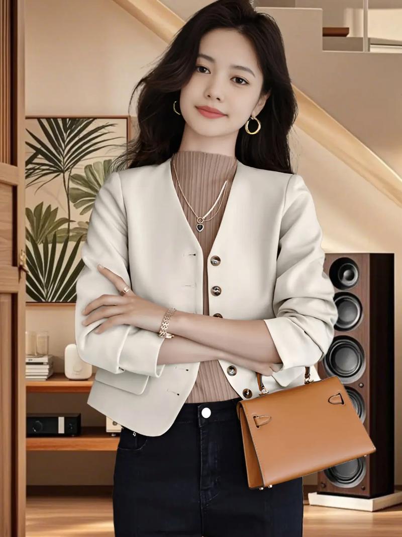 小西装领外套怎么搭配图片