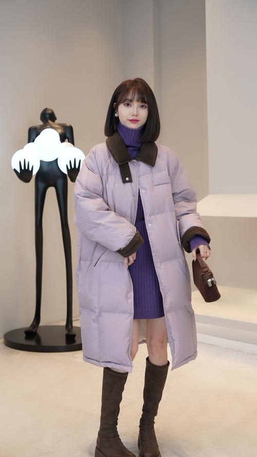 棉袄中长款怎么搭配图片欣赏