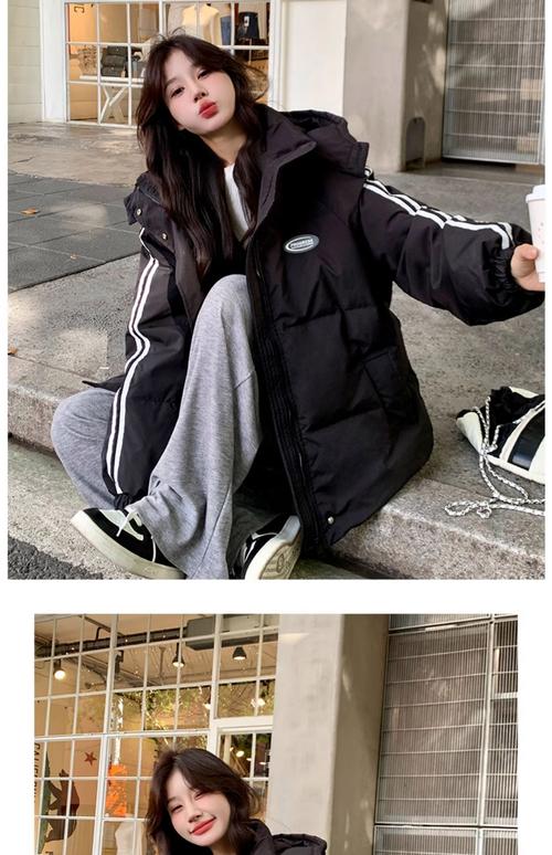 黑色中长款棉袄怎么搭配什么裤子好看图片