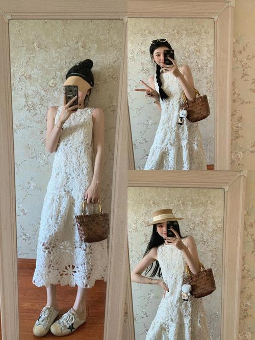 超长款蕾丝连衣裙怎么搭配什么外套