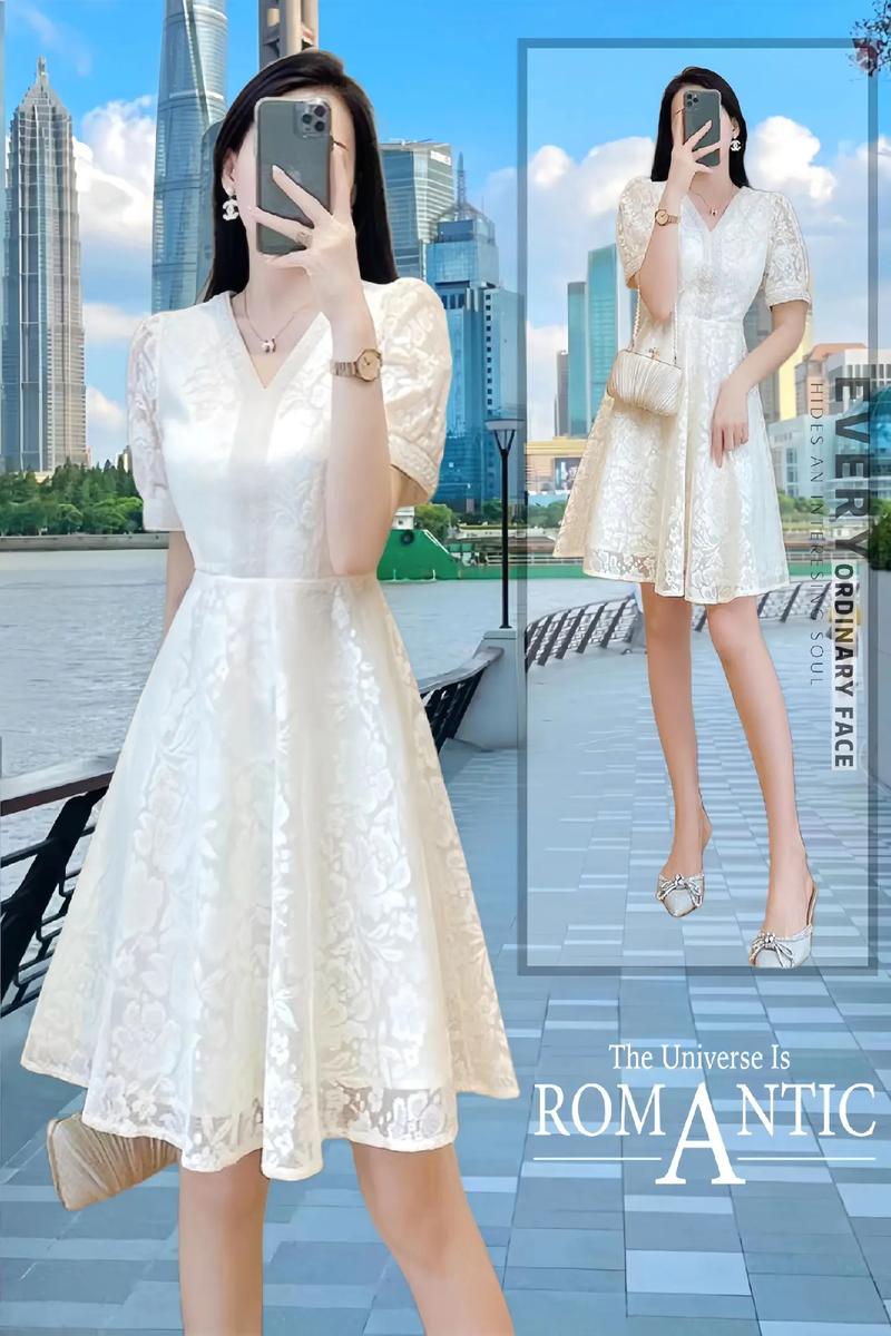 超长款蕾丝连衣裙怎么搭配什么外套