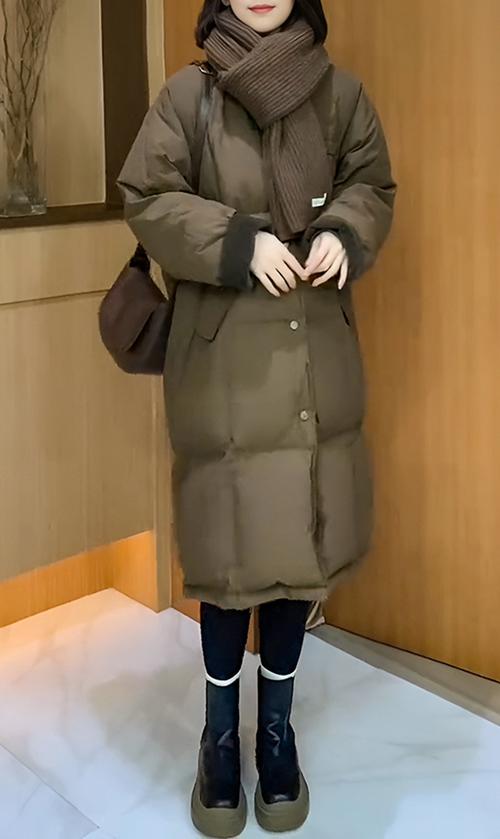 长款棉衣下面怎么搭配