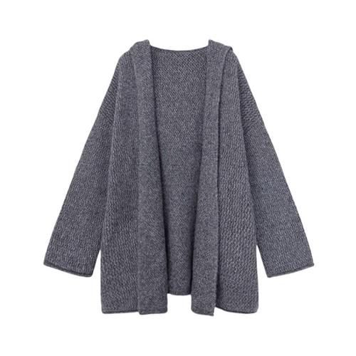 灰色长款毛衣 怎么搭配什么外套好看吗