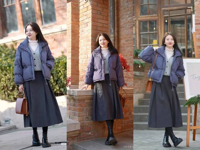 v领无袖羽绒裙怎么搭配