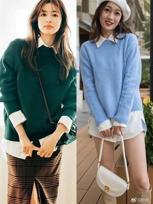 短衬衫套毛衣怎么搭配什么外套