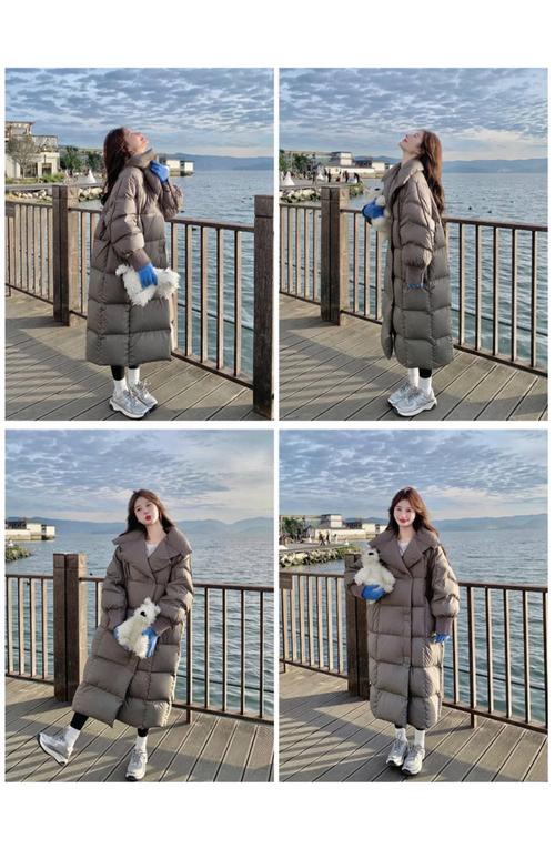 过膝宽松羽绒服怎么搭配图片