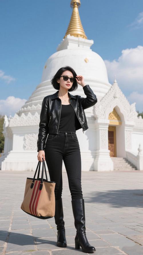 学生皮衣怎么搭配裤子图片大全