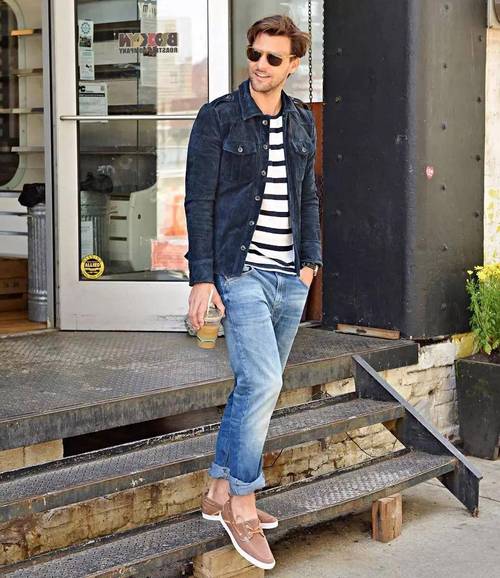 男生牛仔裤配什么鞋子