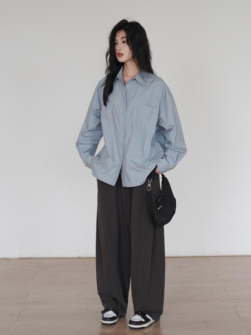 冬天雪纺衬衫怎么搭配