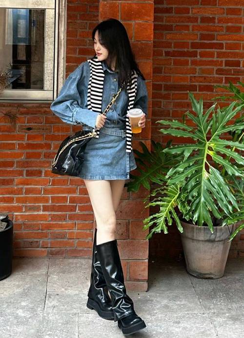 靴裤怎么搭配衣服图片