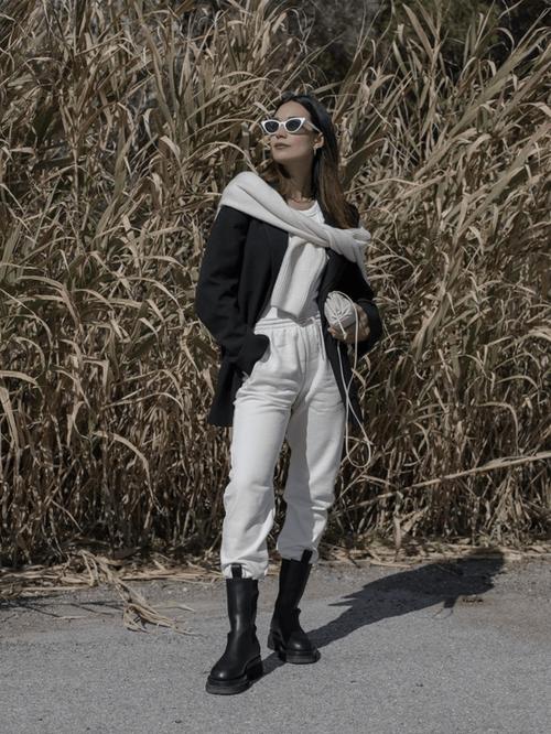 靴裤怎么搭配衣服图片