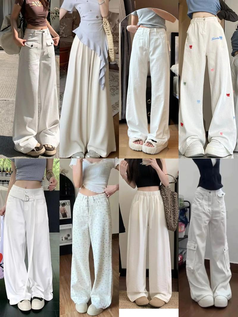 白色休闲裤怎么搭配鞋子