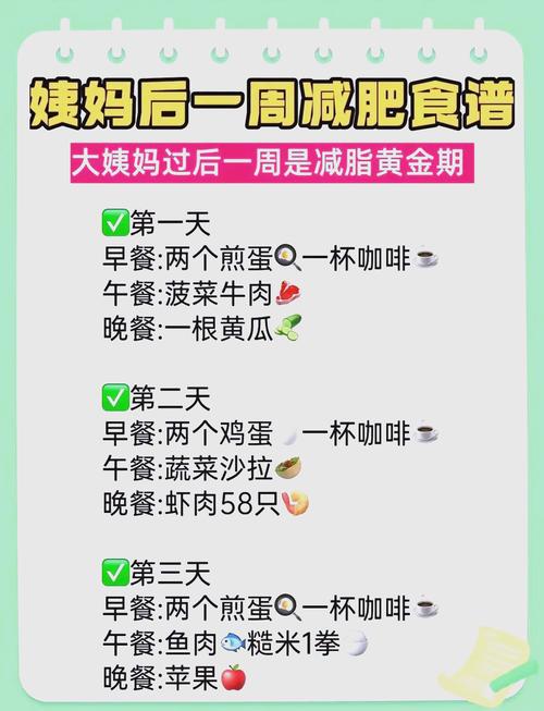 经期吃什么健康减肥食谱