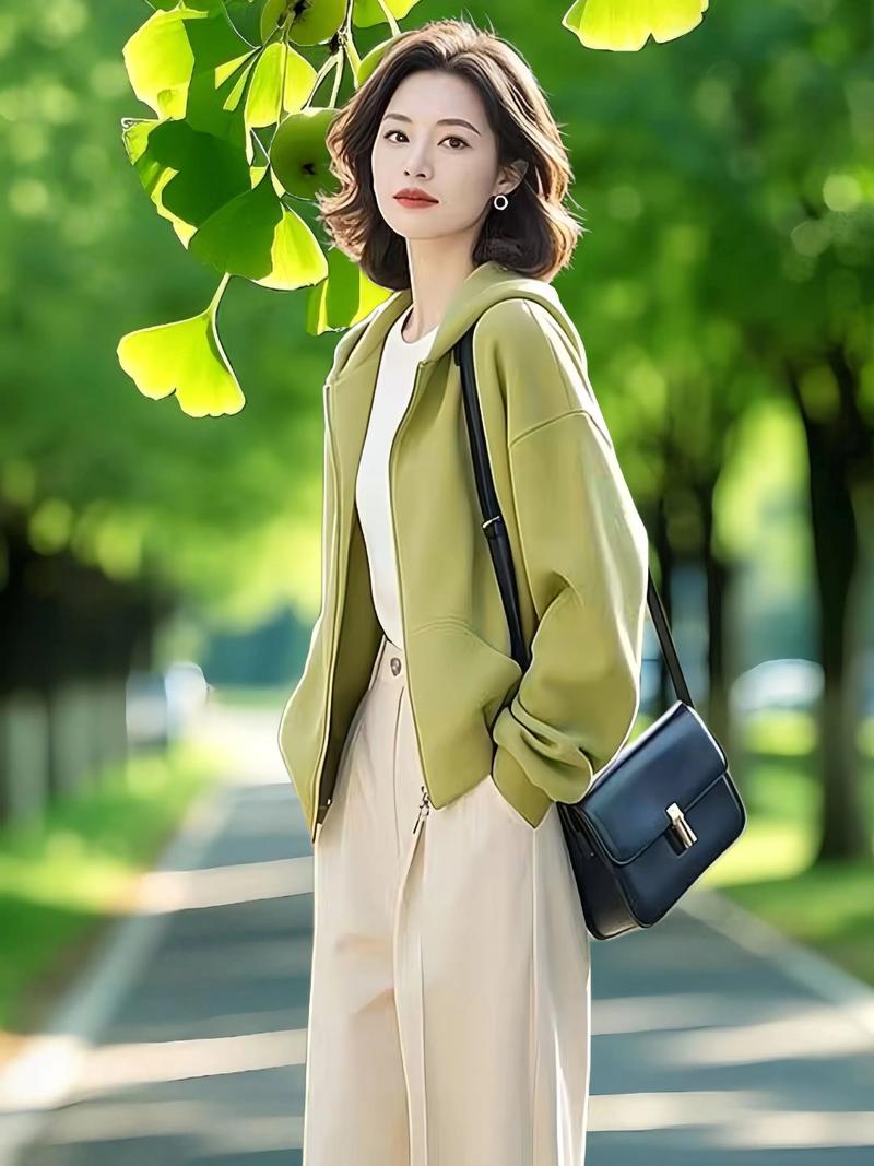 绿色上衣配什么颜色的裤子