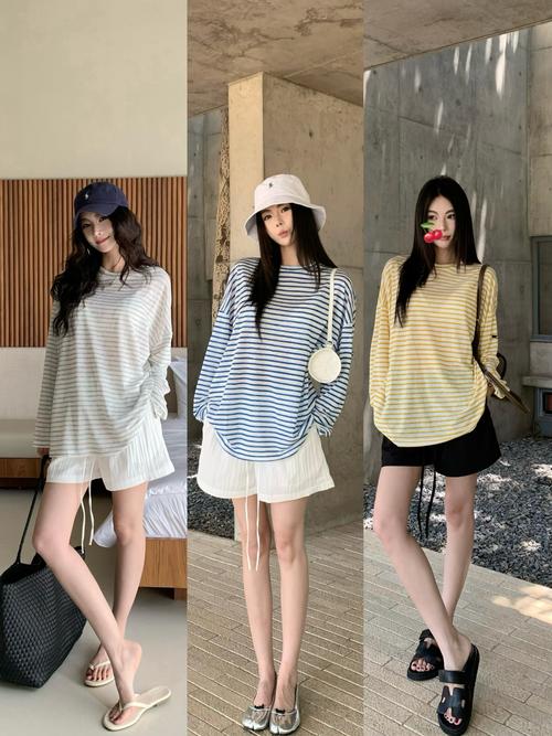 长版短袖与短裤怎么搭配