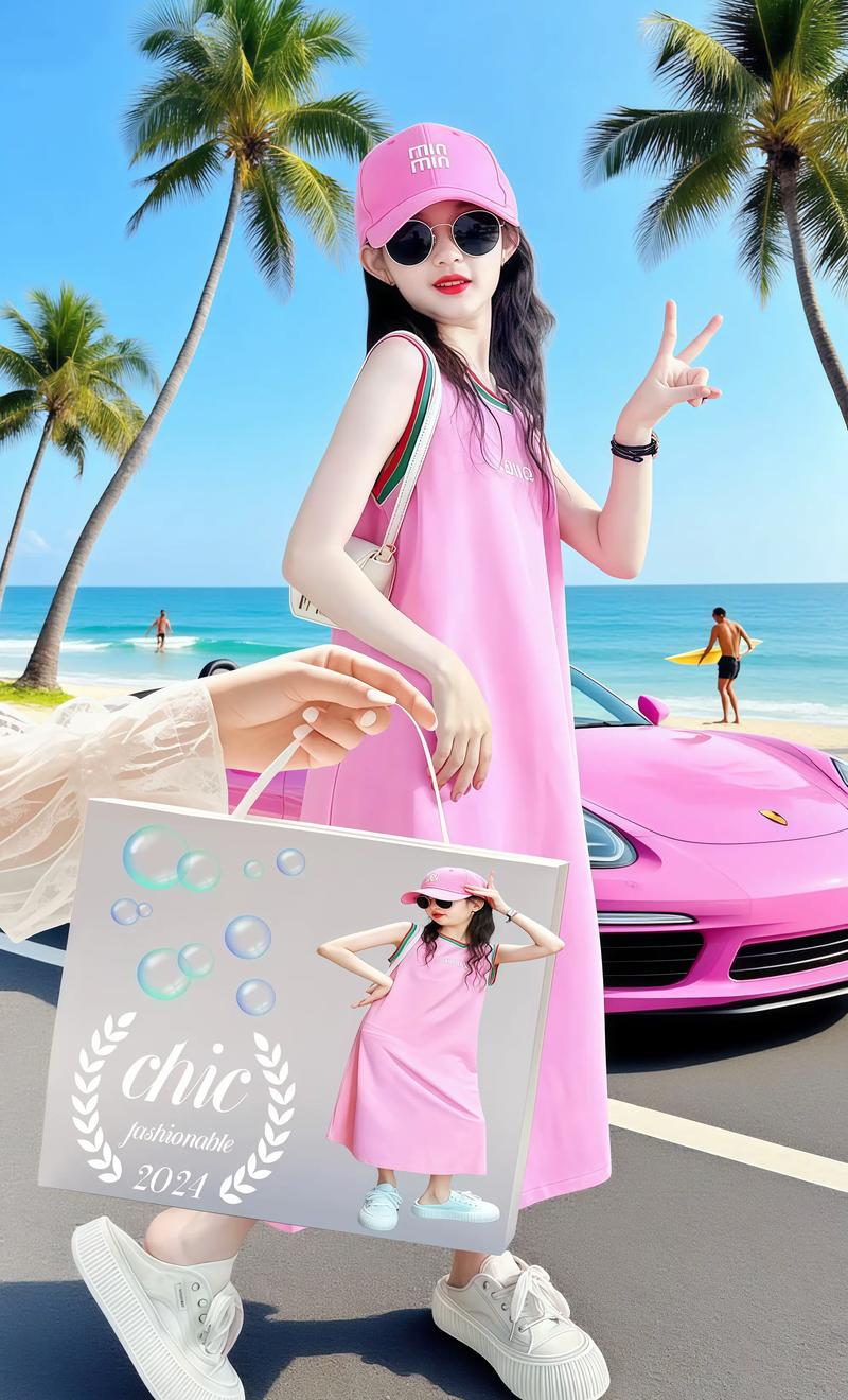 无袖粉色连衣裙怎么搭配外套