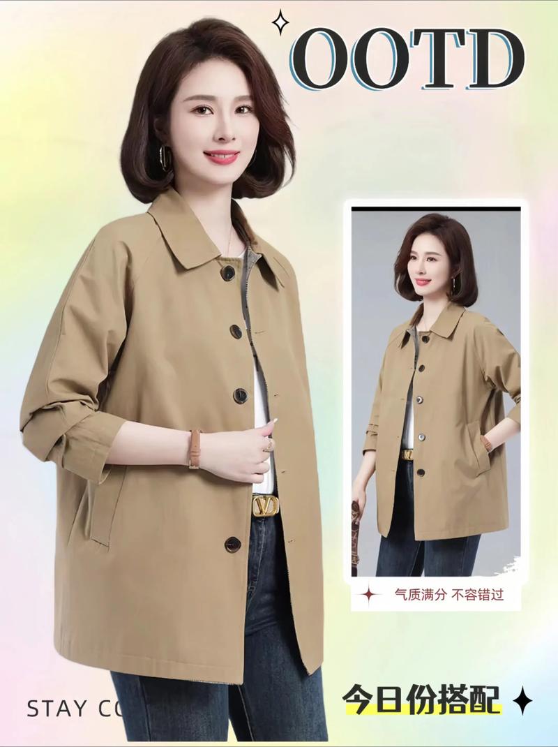 薄款呢子风衣怎么搭配图片