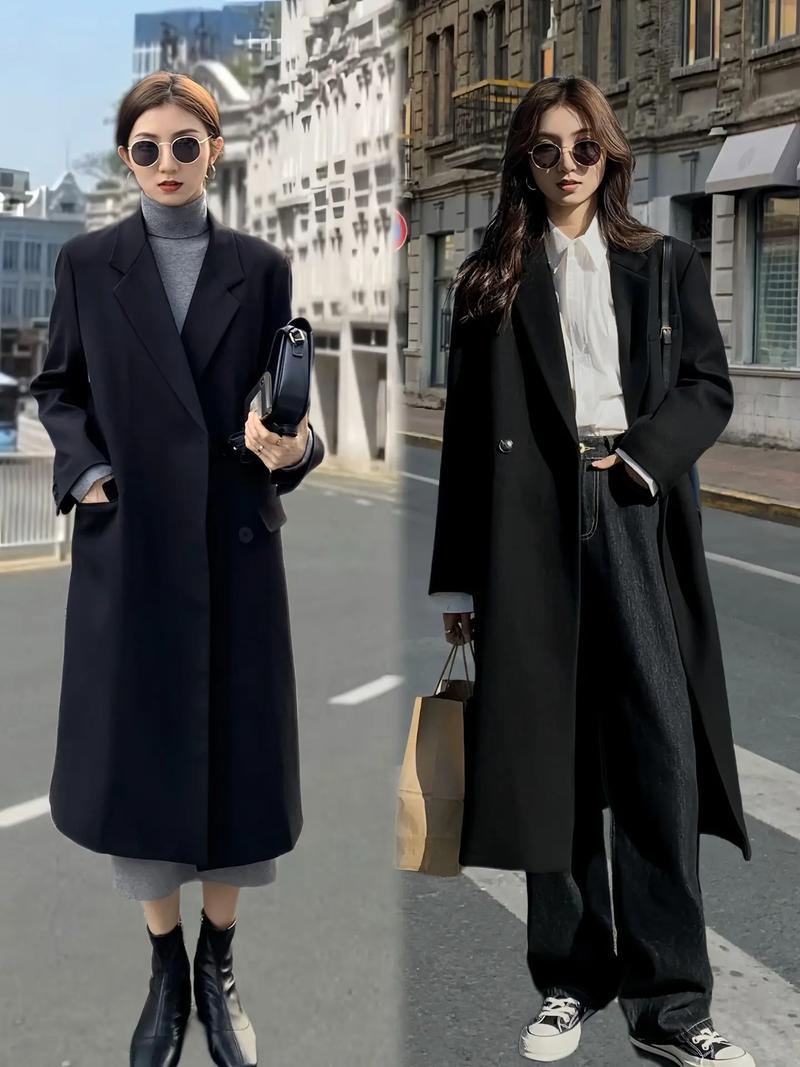 黑色风衣应该怎么搭配什么裤子好看