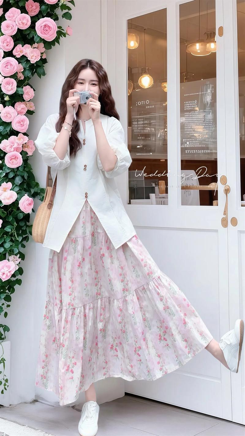 夏季碎花裙怎么搭配