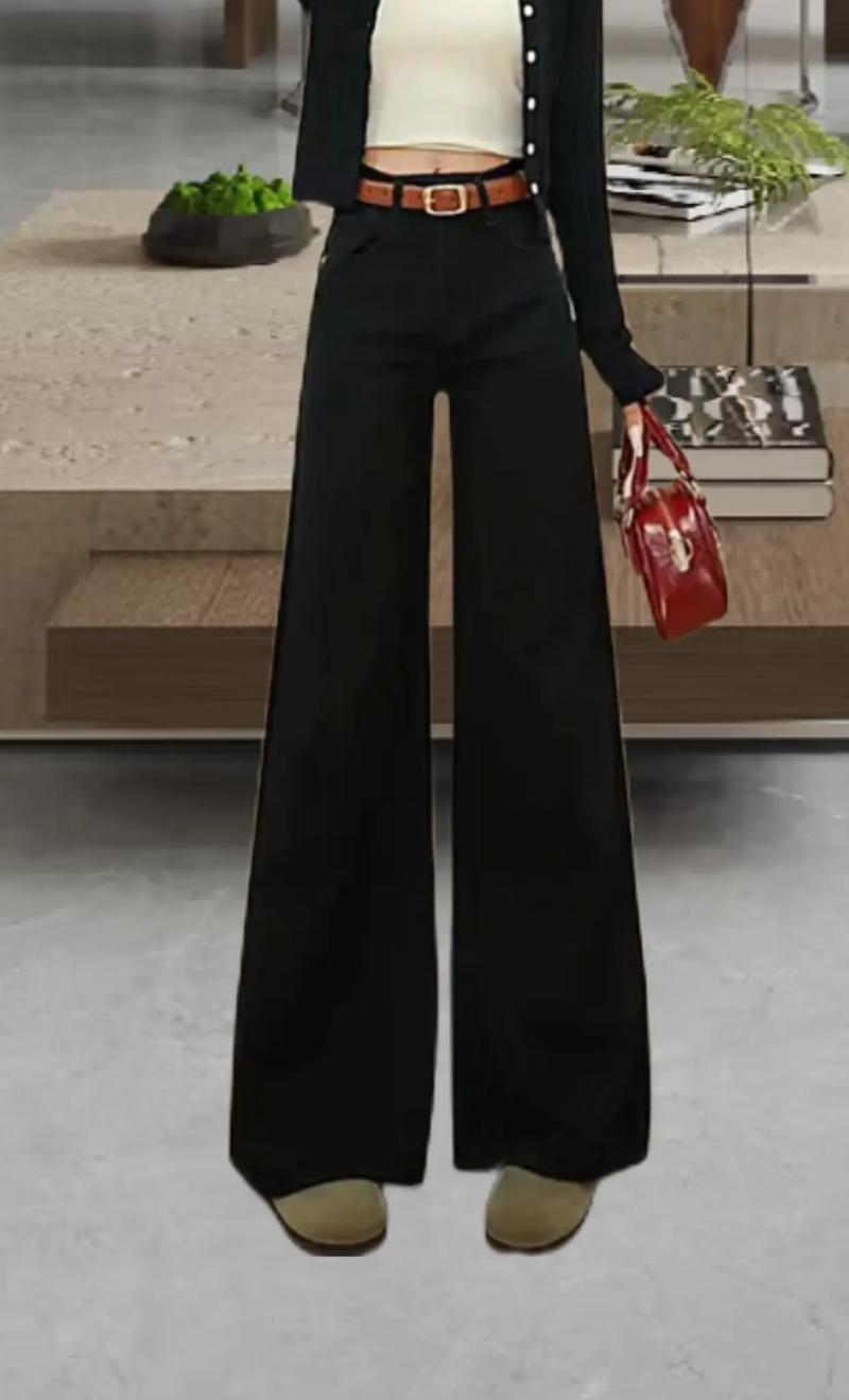 黑色阔腿裤应该怎么搭配