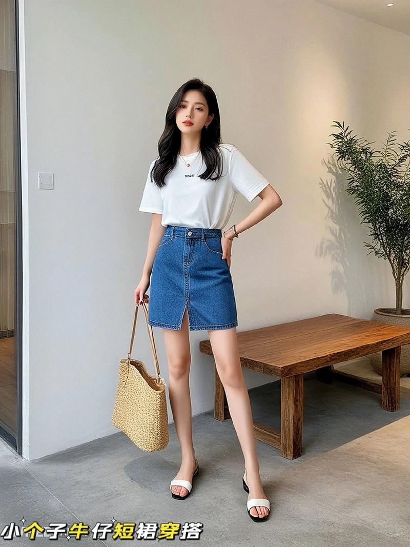 高腰牛仔短裙怎么搭配