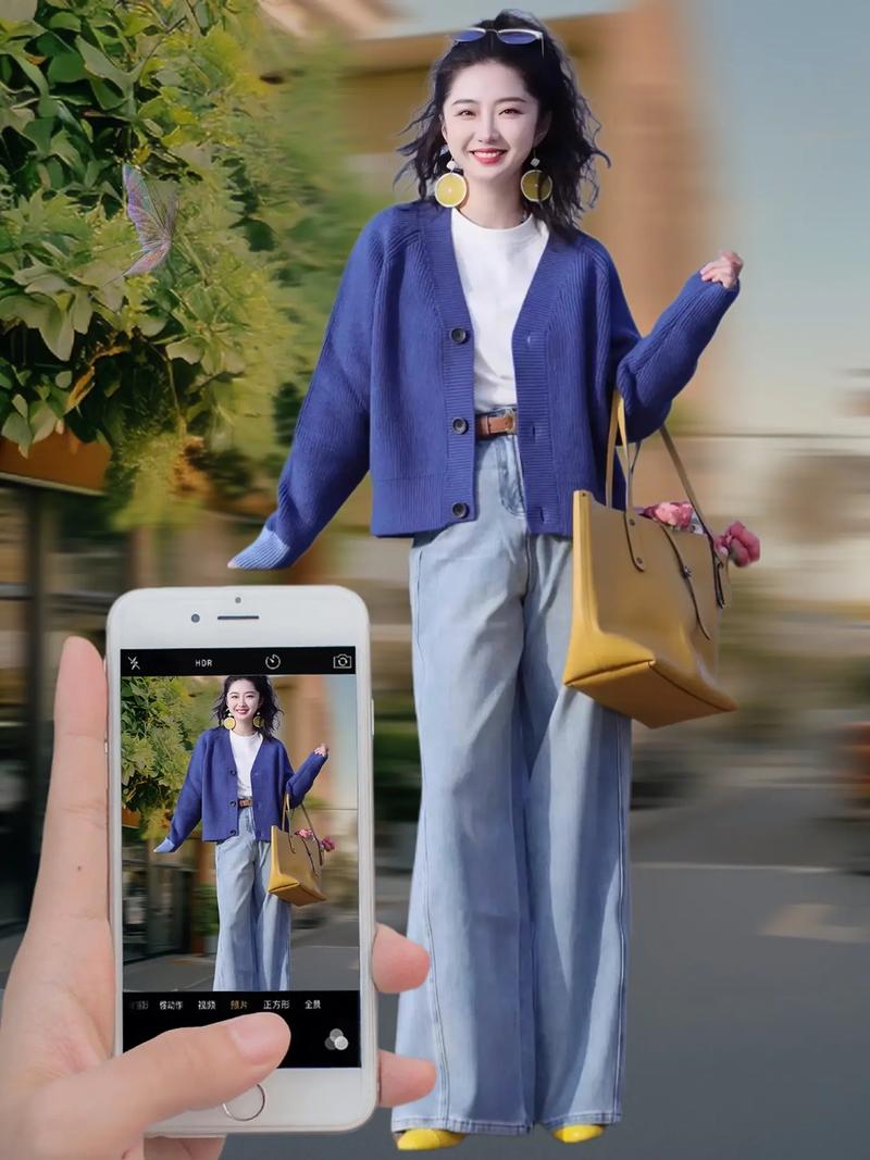 复古蓝色怎么搭配衣服