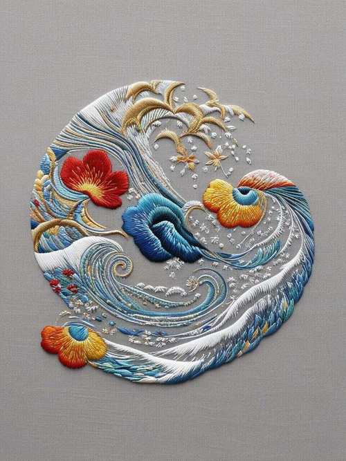 纹绣创意作品最新