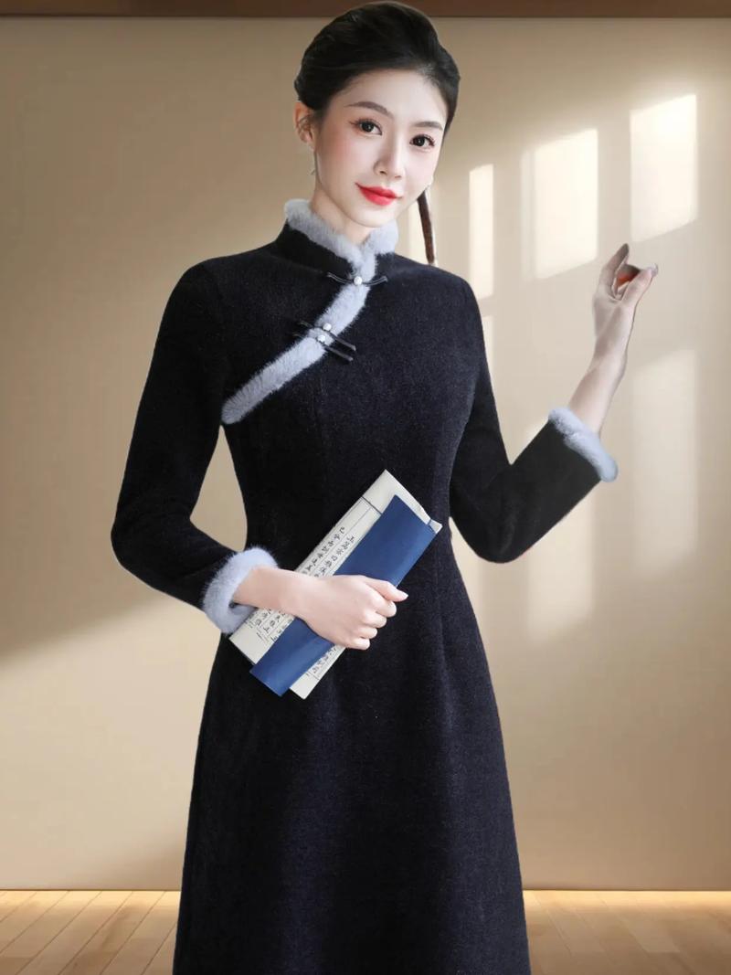 冬天旗袍怎么搭配鞋子