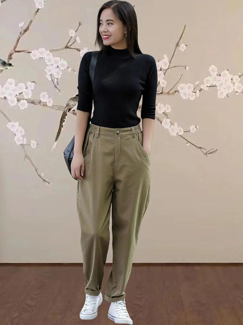 萝卜皮裤怎么搭配鞋子