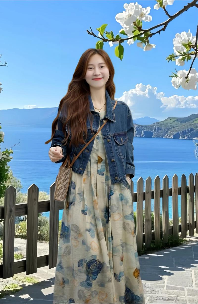 牛仔连衣裙配什么外套