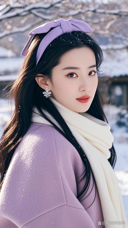 紫色的围巾怎么搭配衣服