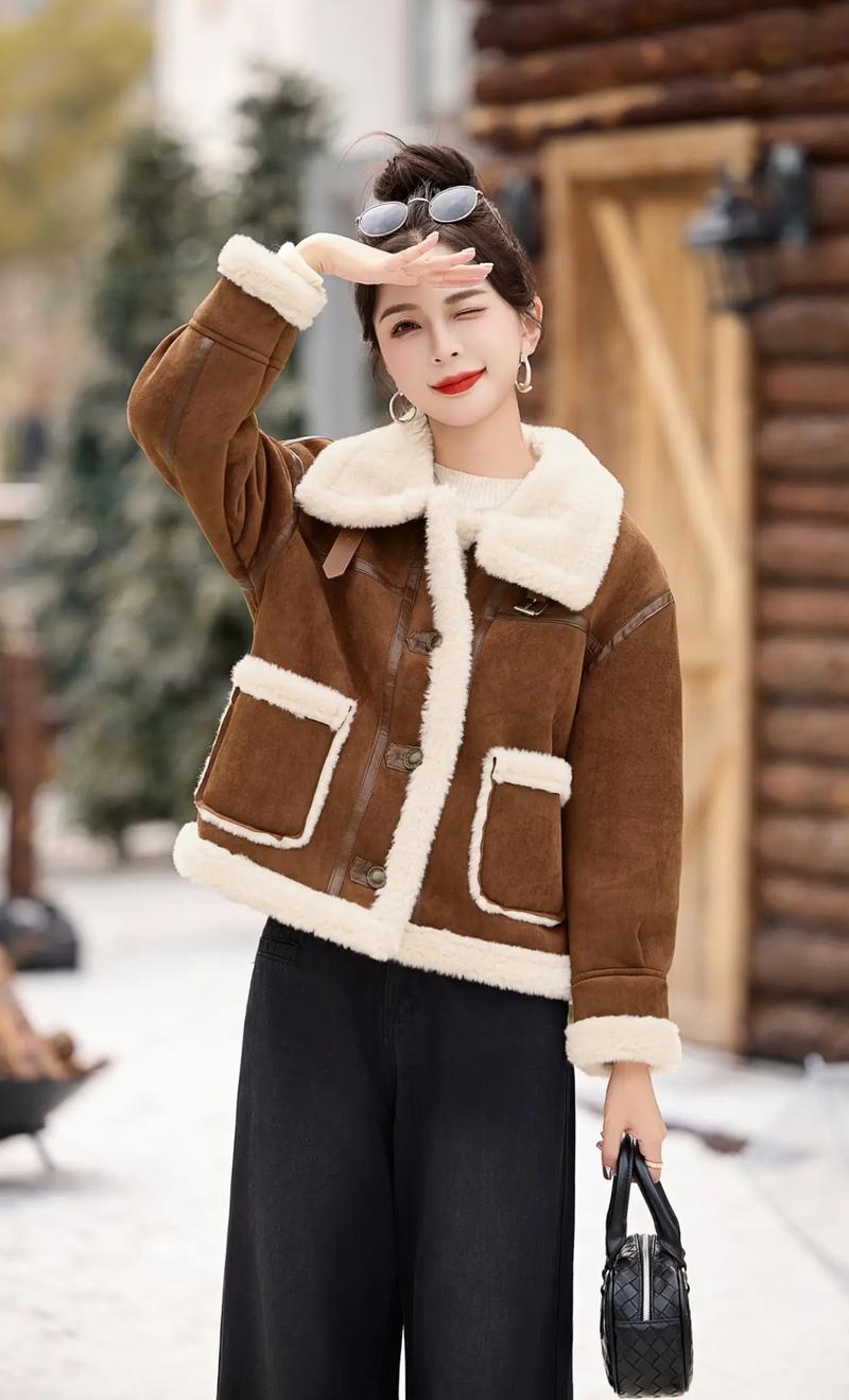 皮毛一体大衣怎么搭配