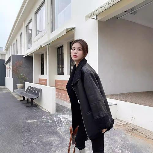 皮毛一体大衣怎么搭配