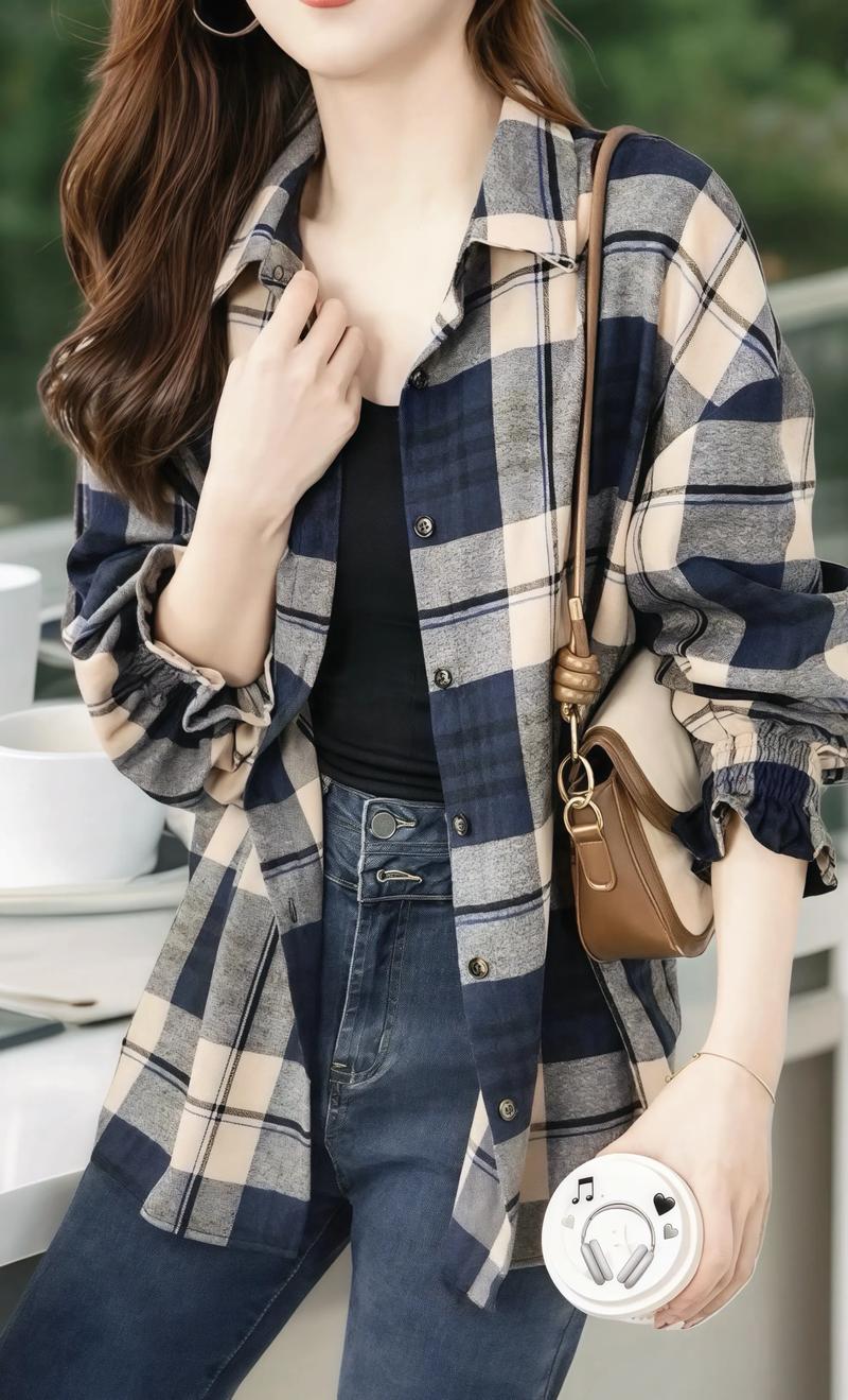 冬天格子衬衫怎么搭配