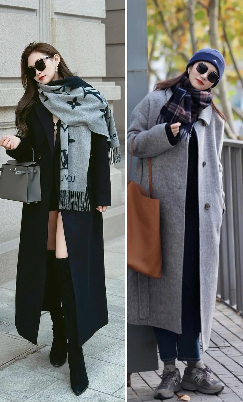 冬季怎么披发搭配围巾