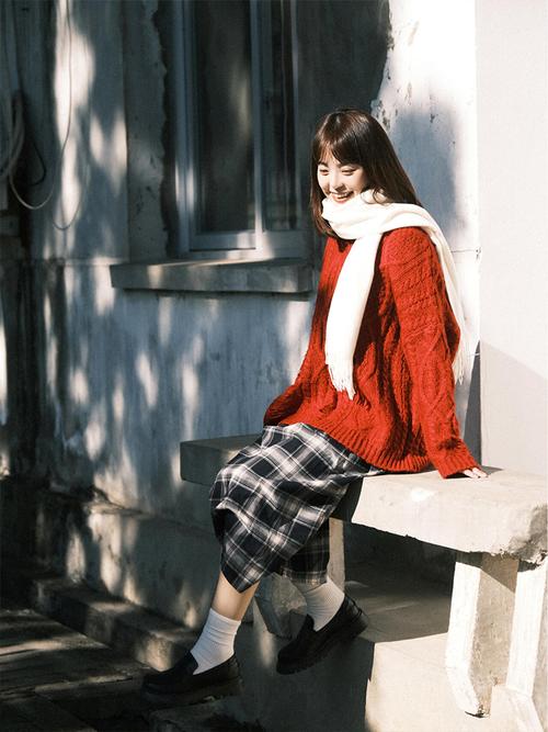 冬季怎么披发搭配围巾