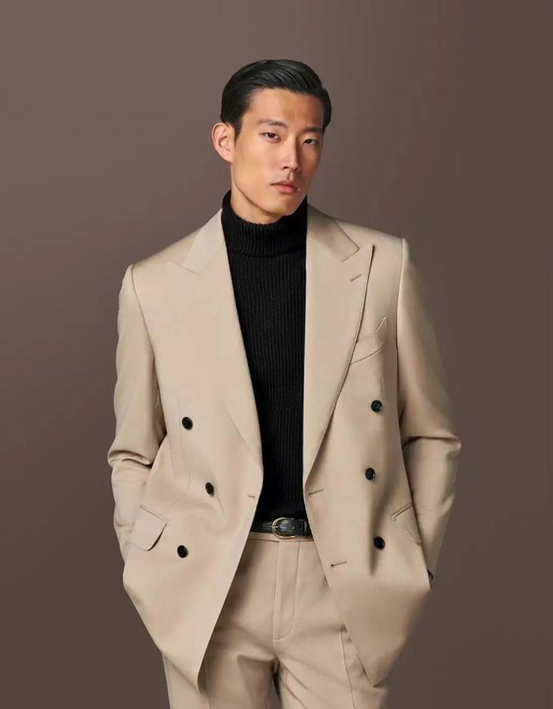 针织西装怎么搭配