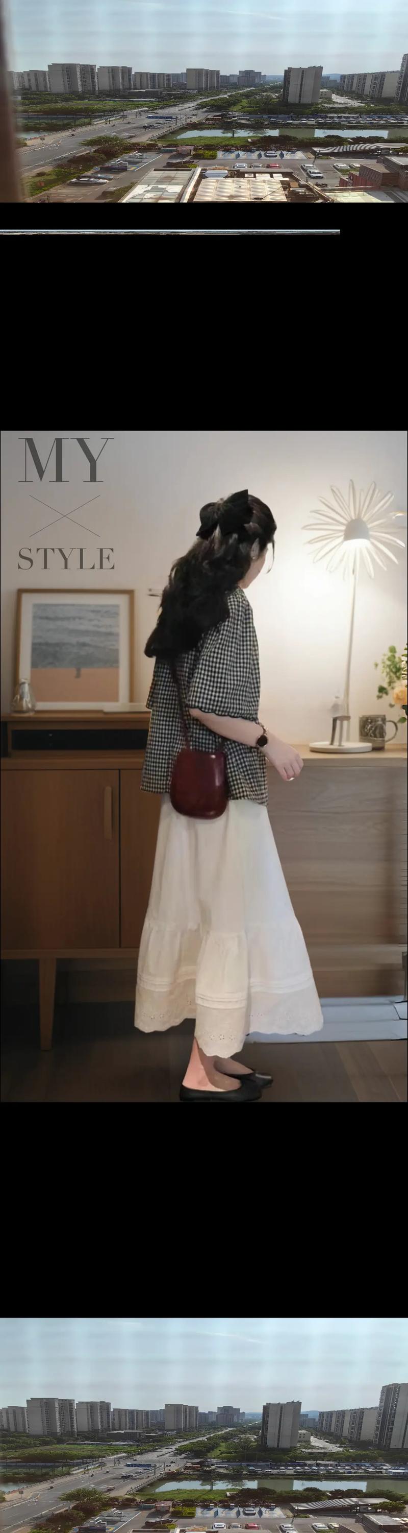 格子衬衫裙怎么搭配清纯冬天