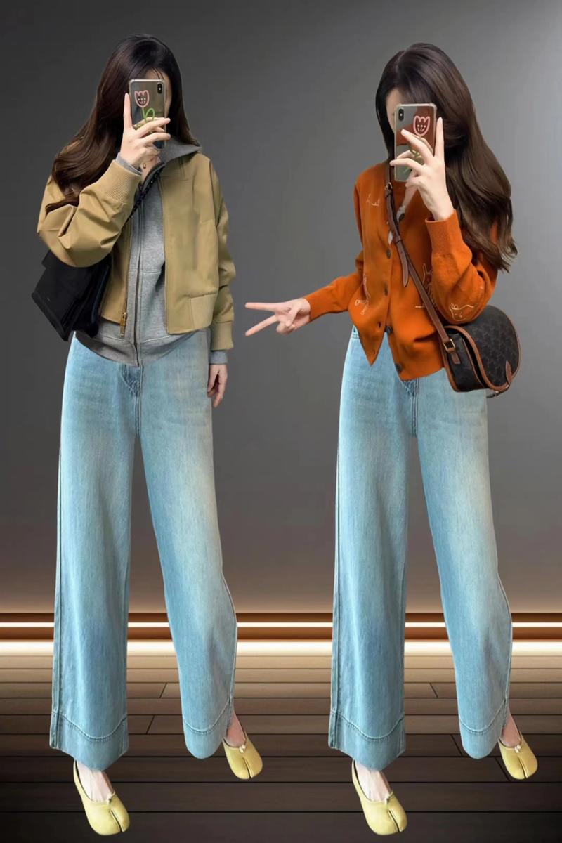 牛仔裤穿什么上衣好看