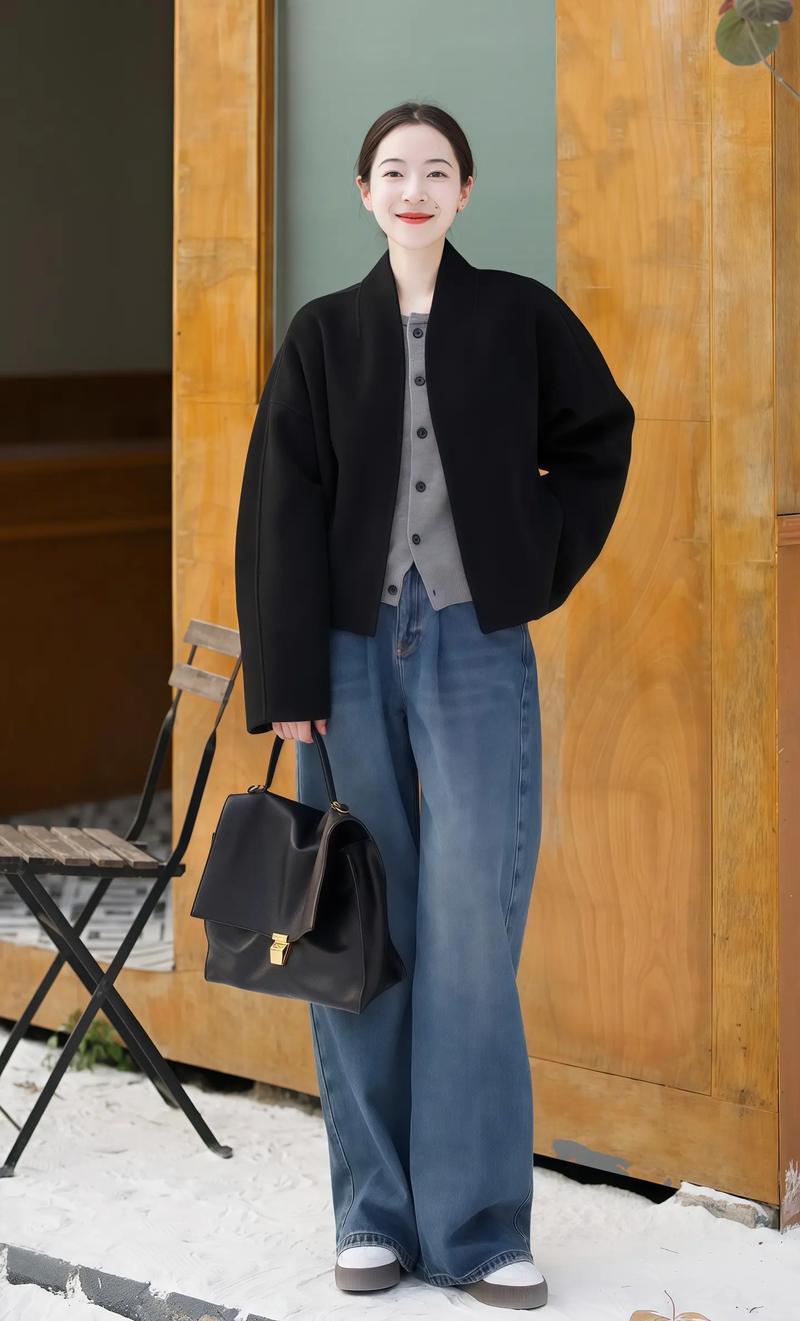 短款宽容外套怎么搭配