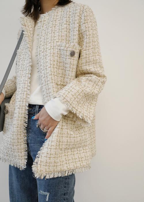 艾格碎花外套怎么搭配