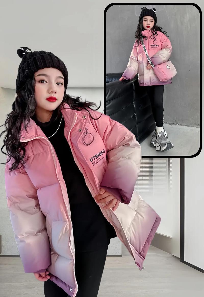 渐变色棉衣怎么搭配图片欣赏