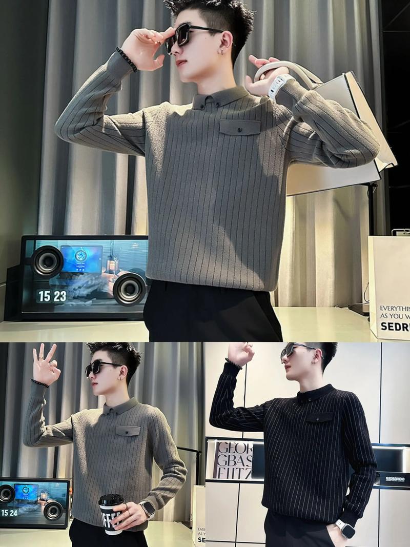 毛衣打底衫男怎么搭配