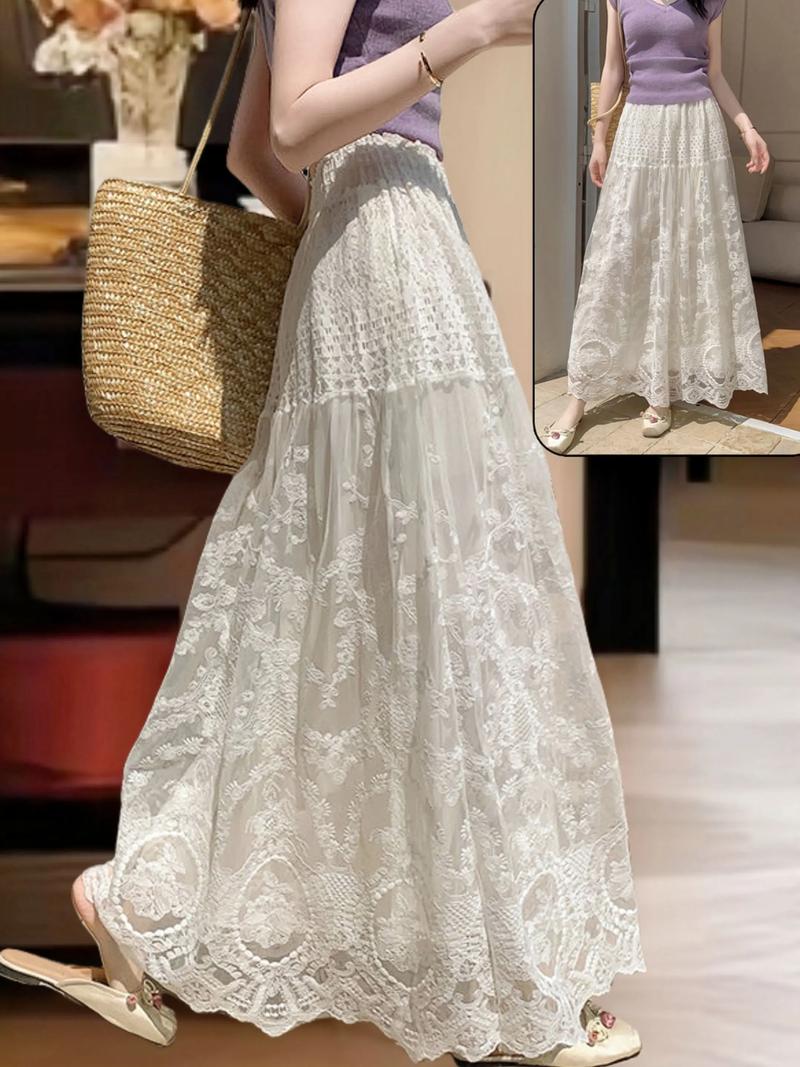 刘清扬小红刺绣裙怎么搭配